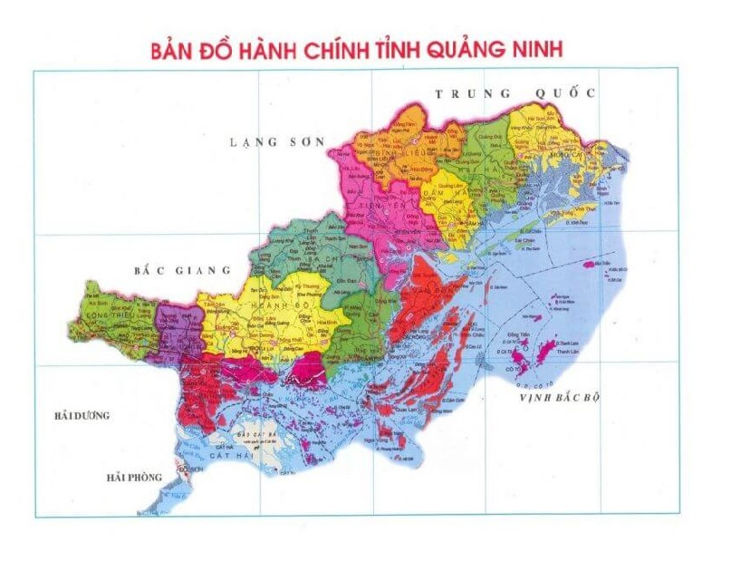 Bản đồ tỉnh Quảng Ninh