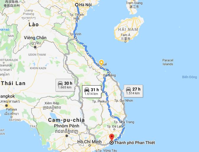 Từ Hà Nội đi Bình Thuận 2