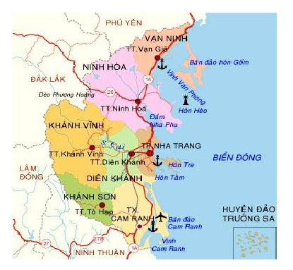 Map Khánh Hòa