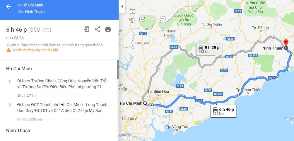Sài Gòn đi Ninh Thuận 1