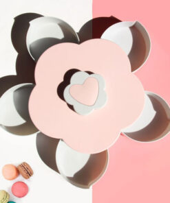 Khay đựng mứt xoay hình cánh hoa độc đáo