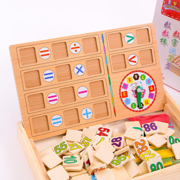 Bán sỉ Bảng gỗ học toán 2 mặt cho bé