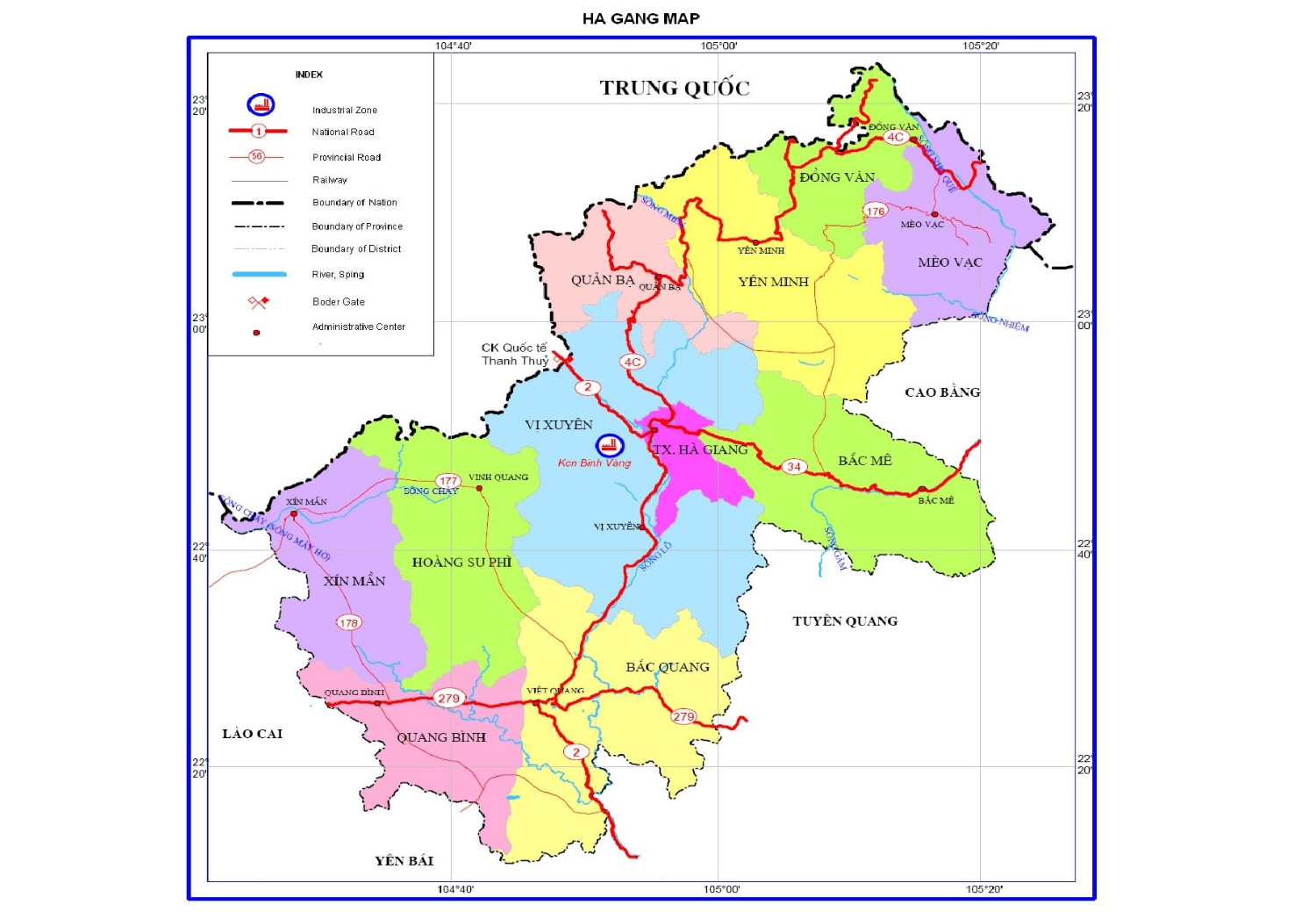 Hà Giang map