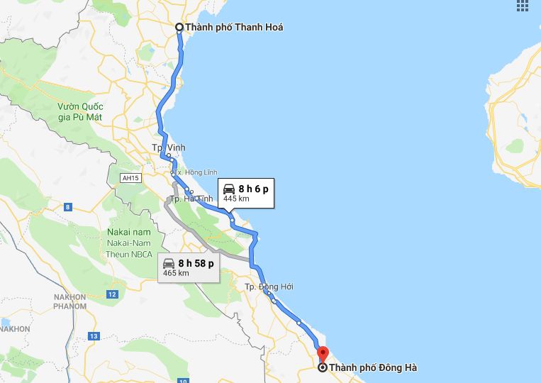 Từ Thanh Hóa đi Quảng Trị 1