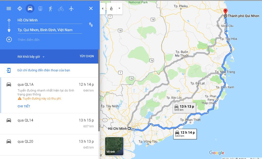 Từ Sài Gòn đi Bình Định bao nhiêu km? Xe Sài Gòn đi Bình Định