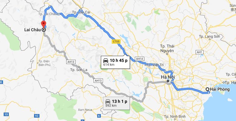 Từ Hải Phòng đi Lai Châu 1