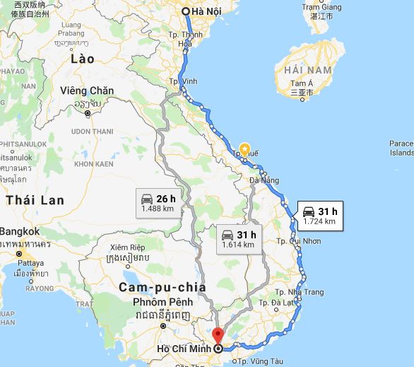 Từ Hà Nội đi Sài Gòn 1