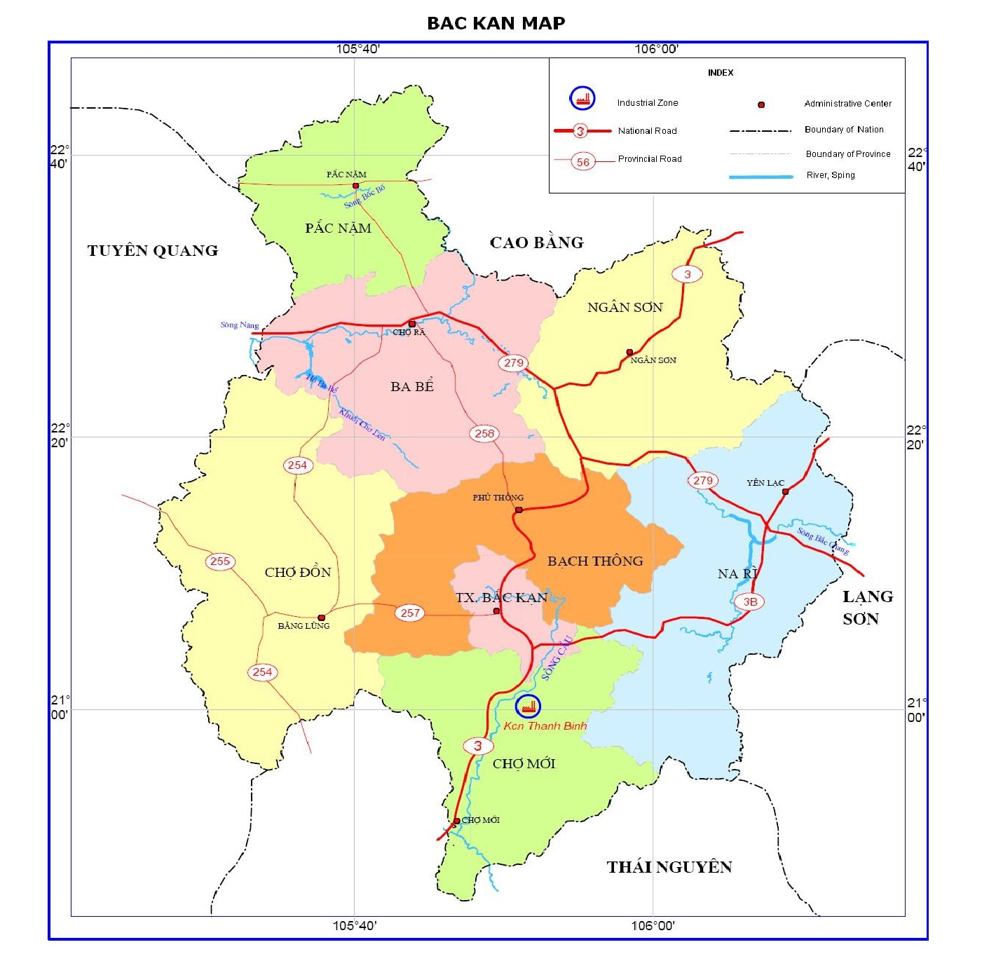 Bắc Kạn map