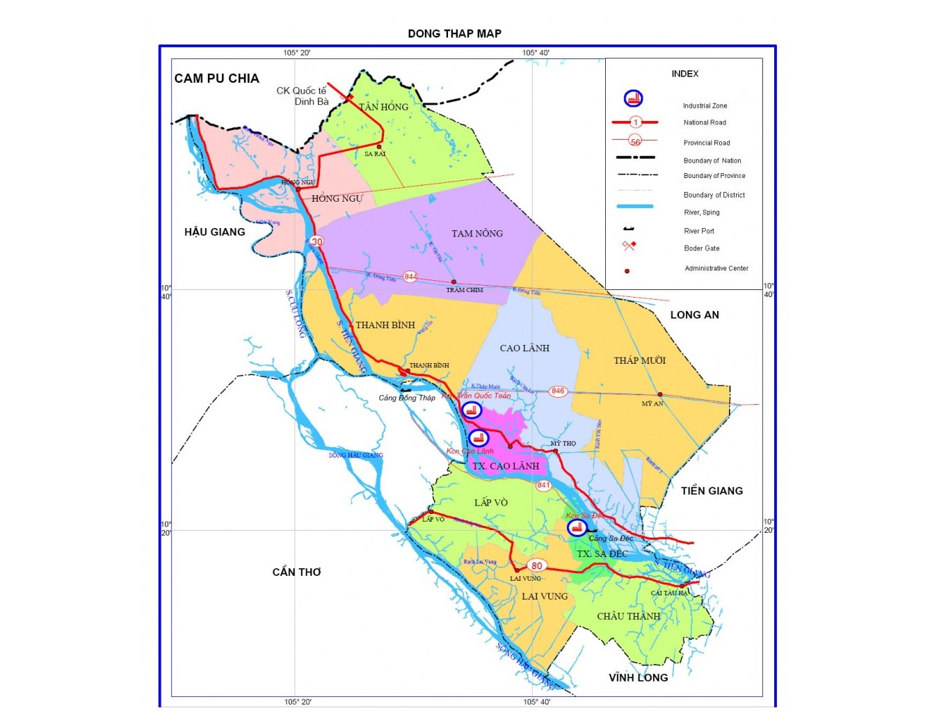 Bản đồ đồng tháp
