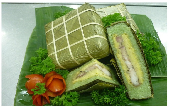 bánh chưng bờ đậu