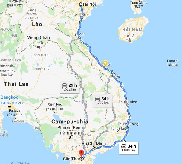 Từ Hà Nội đi Cần Thơ 1