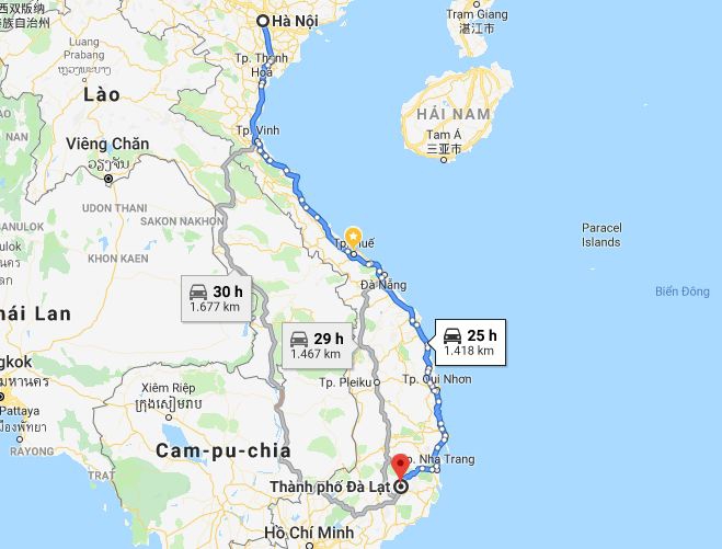 Từ Hà Nội đi Lâm Đồng 1