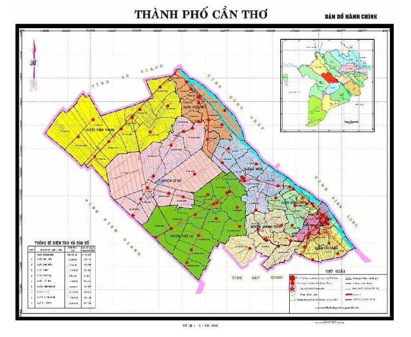 bản đồ hành chính cần thơ