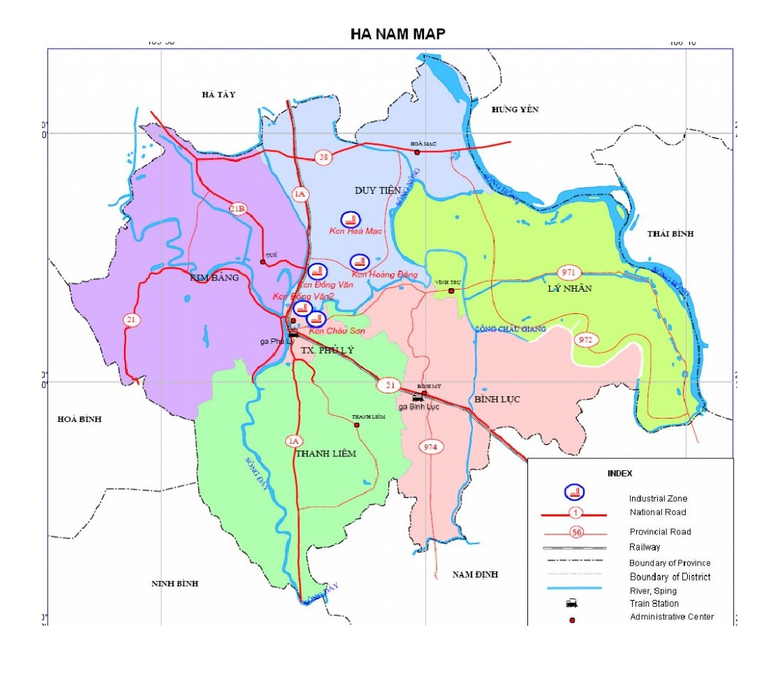 Hà Nam map