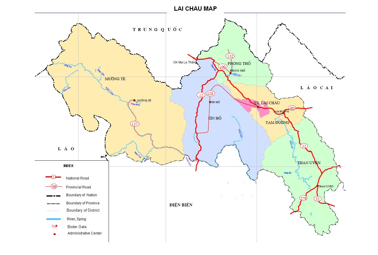 Lai Châu map