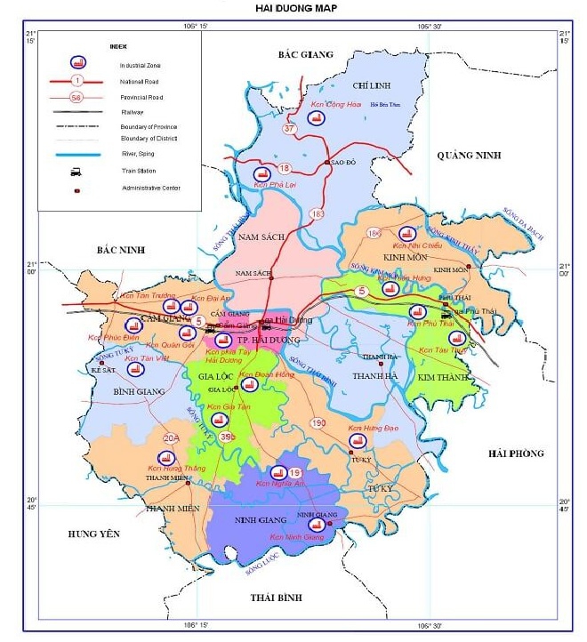 map Hải Dương