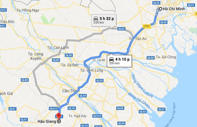 Sài Gòn đi Hậu Giang 1