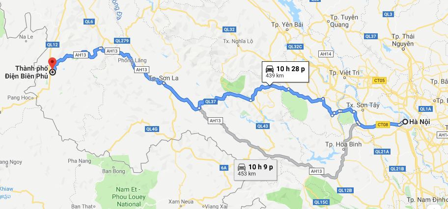 Từ Hà Nội đi Điện Biên 2