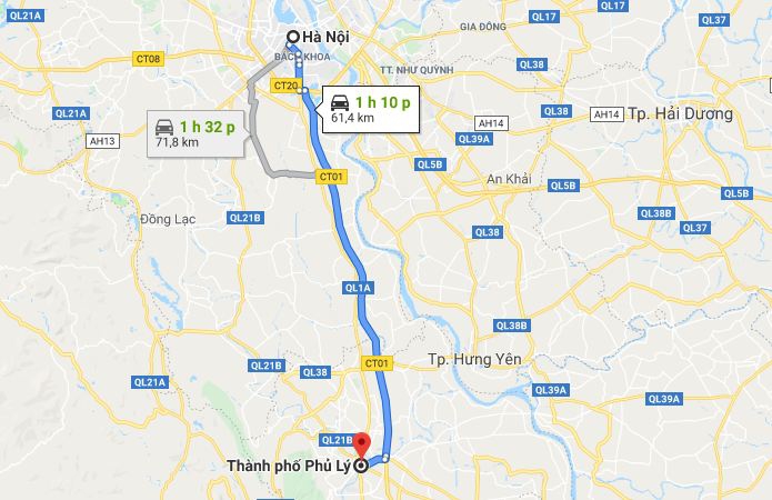 Từ Hà Nội đi Hà Nam 1