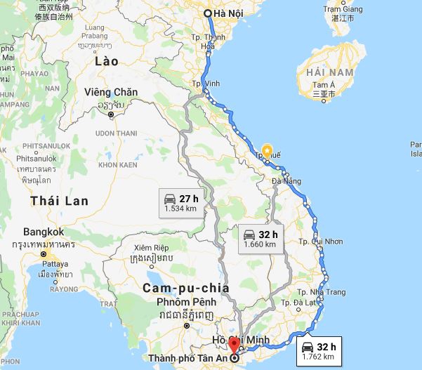 Từ Hà Nội đi Long An 1