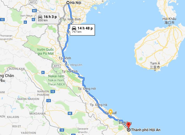 Từ Hà Nội đi Quảng Nam 1