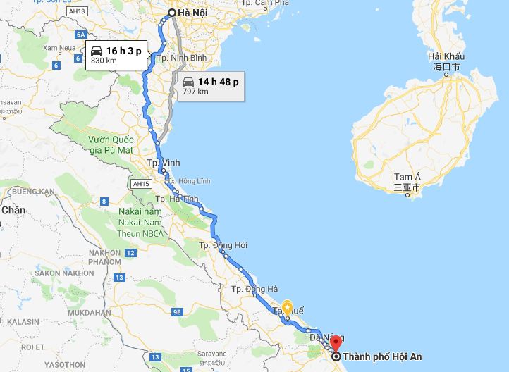 Từ Hà Nội đi Quảng Nam 2