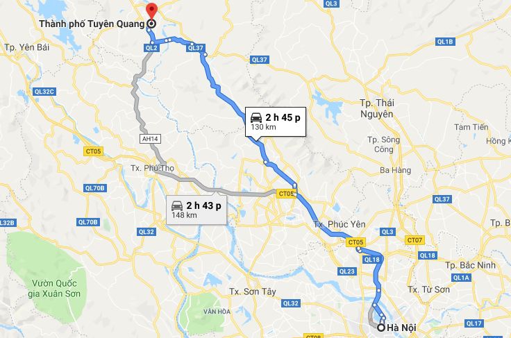 Từ Hà Nội đi Tuyên Quang 2