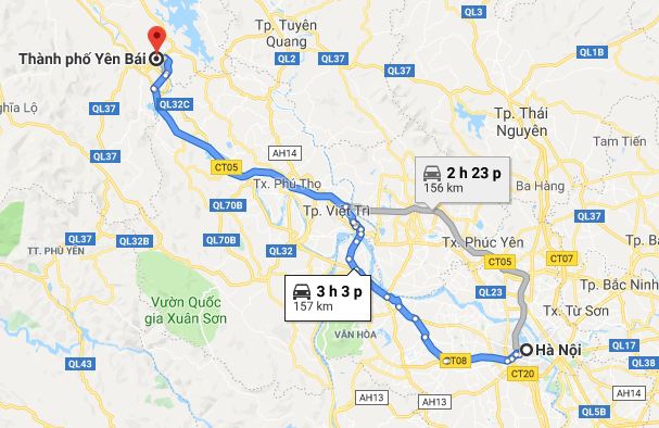 Từ Hà Nội đi Yên Bái 2