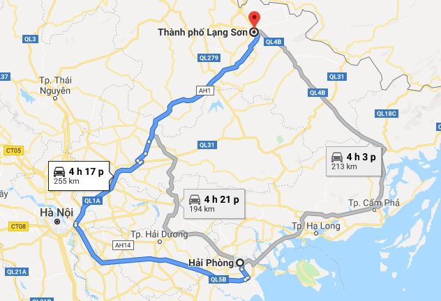 Từ Hải Phòng đi Lạng Sơn 2