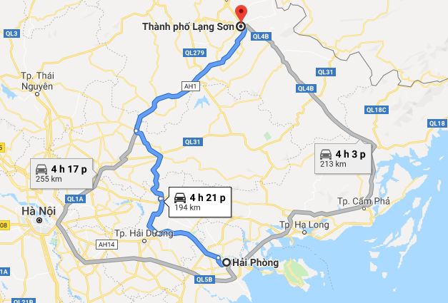 Từ Hải Phòng đi Lạng Sơn 3