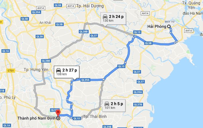 Từ Hải Phòng đi Nam Định 3