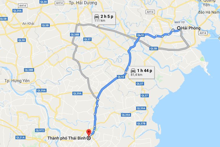 Từ Hải Phòng đi Thái Bình 2