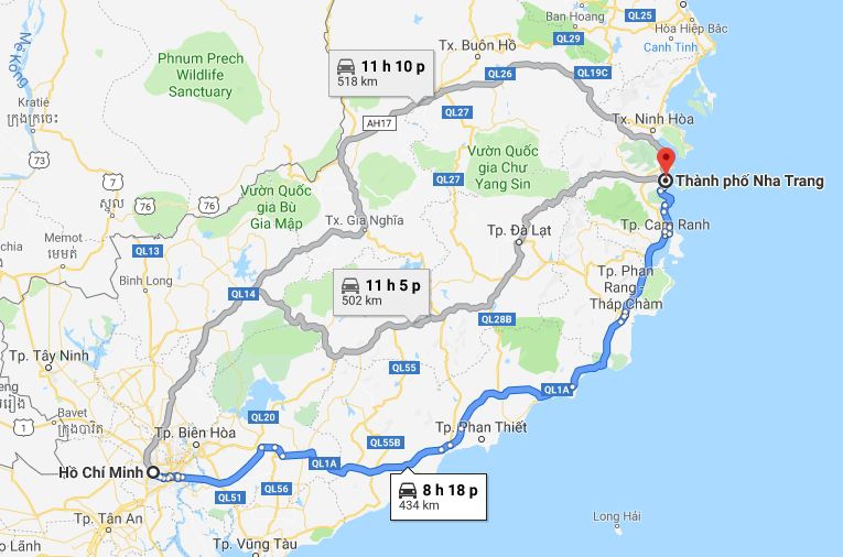 Từ Sài Gòn đi Khánh Hòa 1