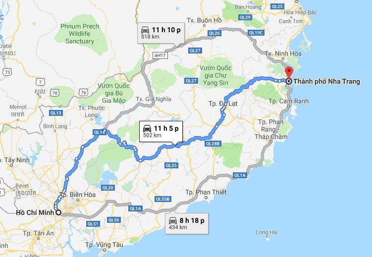 Từ Sài Gòn đi Khánh Hòa 2