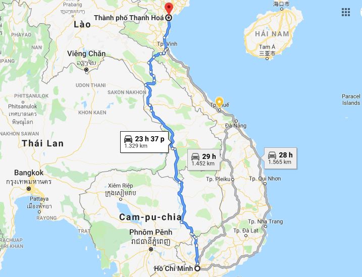 Từ Sài Gòn đi Thanh Hóa 1