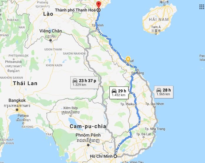 Từ Sài Gòn đi Thanh Hóa 2