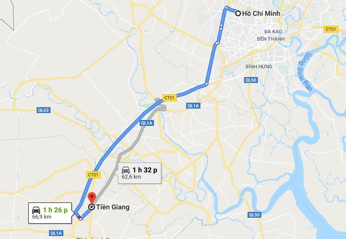 Từ Sài Gòn đi Tiền Giang 1