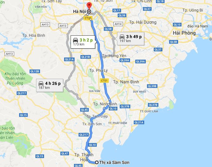 Từ Thanh Hóa đi Hà Nội 1