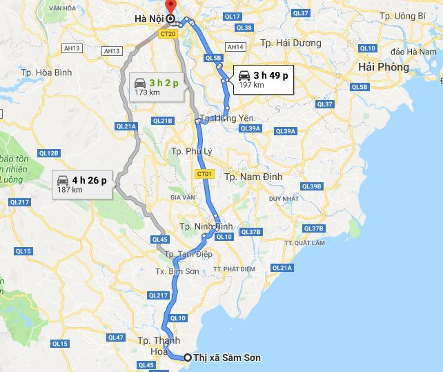 Từ Thanh Hóa đi Hà Nội 2