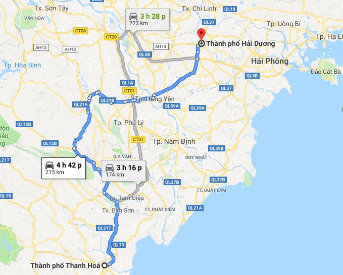 Từ Thanh Hóa đi Hải Dương 3