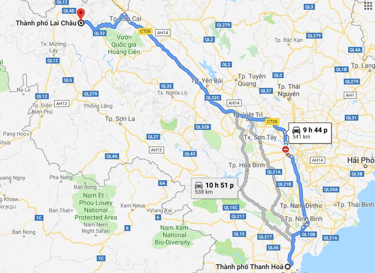 Từ Thanh Hóa đi Lai Châu 1