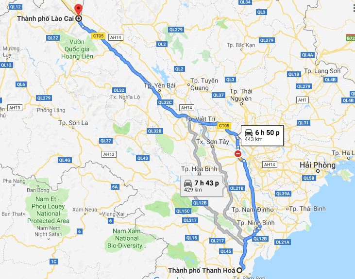 Từ Thanh Hóa đi Lào Cai 1