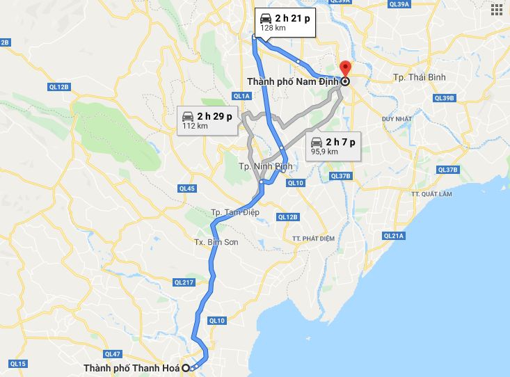 Từ Thanh Hóa đi Nam Định 2