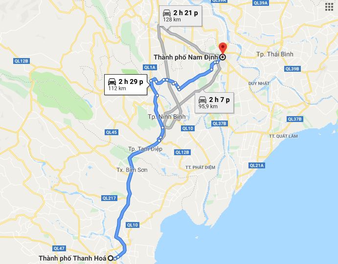 Từ Thanh Hóa đi Nam Định 3