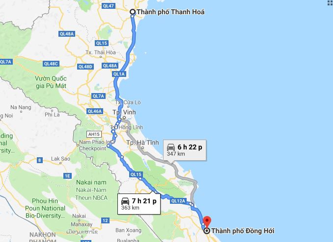 Từ Thanh Hóa đi Quảng Bình 2