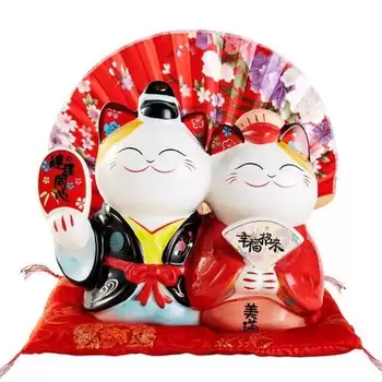 Mèo thần tài cặp đôi , mèo phu thuê 1