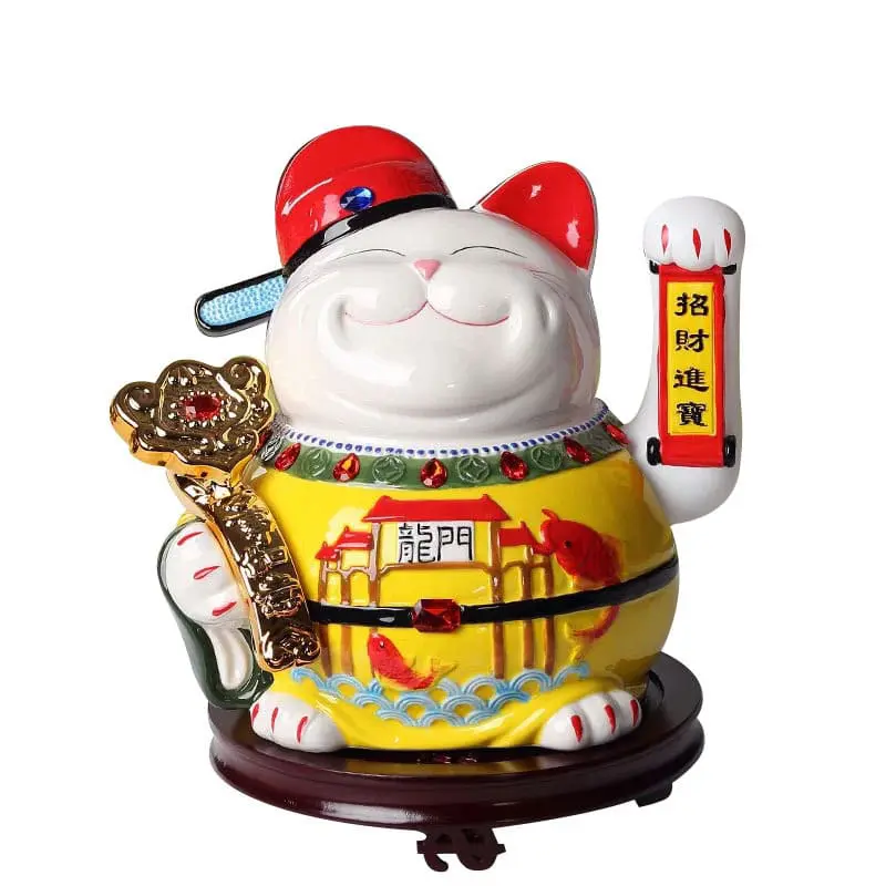 Mèo thần tài tặng khai trương mau vang