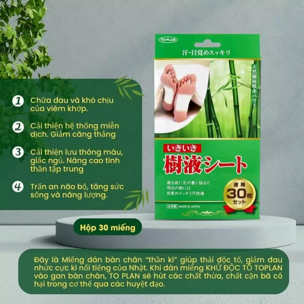 Miếng dán thải độc chân Kenko Nhật Bản