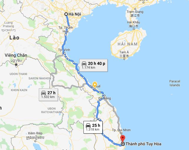 Từ Hà Nội đi Phú Yên 2