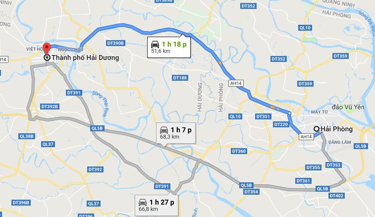 Từ Hải Phòng đi Hải Dương 2